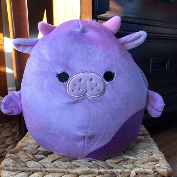 Squishmallows Stasia the Purple Sea Cow in 8" - Picture 1 of 7